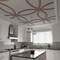 Ekena Millwork 47 14W x 47 14H x 38T Large Lilley Decorative Fretwork Wood Ceiling Panels, Walnut CELW47X47X0375LEYWA - alternate 4